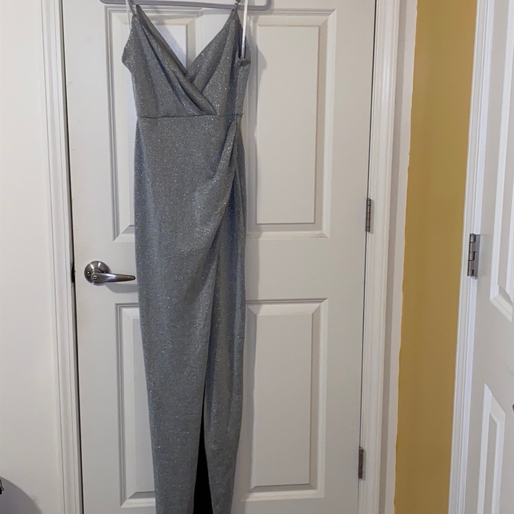 Jluxlabel M maxi dress in silver
